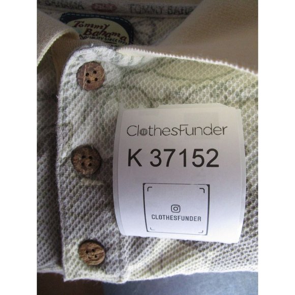 VINTAGE Tommy Bahama Polo Shirt Medium Golf Hawaiian Thermal Knit Y2K - Picture 11 of 11